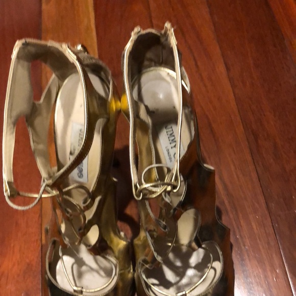 Jimmy choo gold heels - Picture 2 of 8